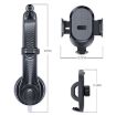ES33 Red Car Phone Holder Bracket - 360 Rotation Suction Mount - 8