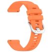 Garmin Venu 3S Orange Silicone Watch Band with Silver Buckle - 3