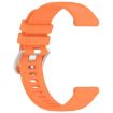 Garmin Venu 3S Orange Silicone Watch Band with Silver Buckle - 4