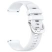Garmin Venu 3S White Silicone Watch Band with Silver Buckle - 3