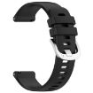 Garmin Forerunner 265S Black Silicone Watch Band with Silver Buckle - 3