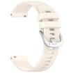 Garmin Forerunner 255S Music/255S Silicone Watch Band Silver Buckle - 3