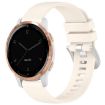 Garmin Vivoactive 4S Silicone Watch Band - Silver Buckle (Stralight) - 1