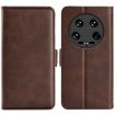 Xiaomi 14 Ultra Brown Leather Flip Case with Dual-Side Magnetic Buckle - 1