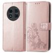 Ulefone Note 15 Rose Gold Leather Phone Case with Four-leaf Clasp - 2