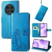 Ulefone Note 15 Blue Leather Phone Case with Four-leaf Clasp Embossed Buckle - 1