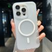 iPhone 13 Pro Max Transparent TPU Hybrid PC Magsafe Case - White - 1