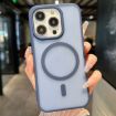 iPhone 13 Pro Max Blue Transparent TPU Hybrid PC Magsafe Case - 1