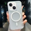 iPhone 14 Plus Transparent TPU Hybrid PC Magsafe Case - White - 1