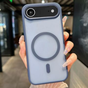 iPhone 17 Air Transparent TPU Hybrid PC Magsafe Case - Blue - 1