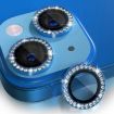 iPhone 15/15 Plus ENKAY AR Anti-reflection Camera Lens Glass Sea Blue - 1