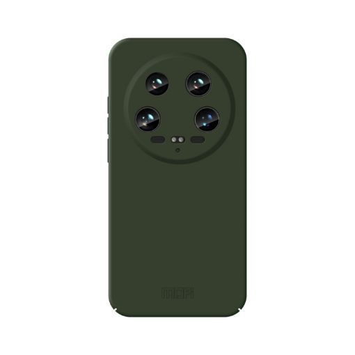 Xiaomi 14 Ultra MOFI Qin Series Green PC Phone Case - Skin Feel Cover - 1