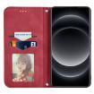 Xiaomi 14 Ultra Red Retro Leather Magnetic Flip Phone Case - 3