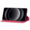 Xiaomi 14 Ultra Red Retro Leather Magnetic Flip Phone Case - 4