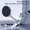 G158 Gray 360 Rotating Metal Phone Stand Magnetic Car Mount - 2