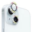iPhone 15/15 Plus Camera Lens Protector Glitter Metal Ring Film - 1