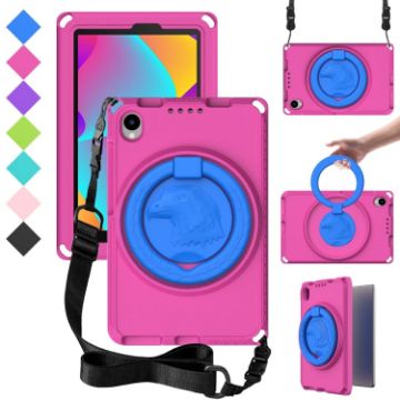 TCL Tab 8 LE/WiFi 2023 EVA Hybrid Shockproof Case - Rose Red - 1