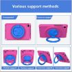 TCL Tab 8 LE/WiFi 2023 EVA Hybrid Shockproof Case - Rose Red - 7