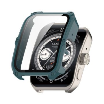 OPPO Watch 4 Pro Dark Green Case with Tempered Glass Film - ENKAY Hat-Prince - 1