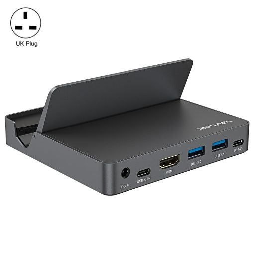 WAVLINK WL-UHP3D01 Type-C Docking Station Multi-Port USB HUB (UK Plug) - 1