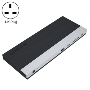 WAVLINK WL-UMD01 USB3.0 Docking Station with Ethernet & DP (UK Plug) - 1