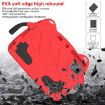 TCL Tab 11 9466x3 Shockproof Tablet Case Rose Red+Black EVA Hard PC - 6