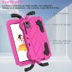 TCL NxtPader 11 2023 Shockproof Tablet Case Rose Red+Black EVA PC - 7