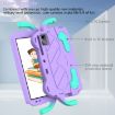 TCL NxtPader 11 2023 Shockproof Tablet Case - Light Purple/Mint Green - 7