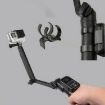 G087 Black WiFi Remote Clip Holder for GoPro Selfie Stick Mount - 7
