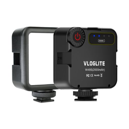 VLOGLITE W49S Adjustable Brightness Mini LED Video Light for Photography - 1
