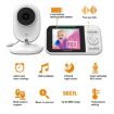 2.8" LCD Baby Monitor with Temperature Detection & 2-Way Voice (UK Plug) - 2