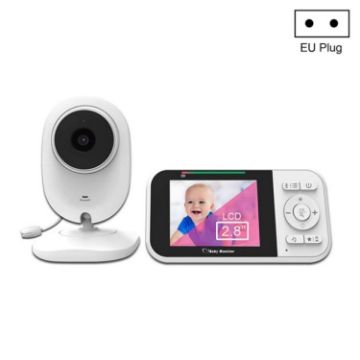 2.8" LCD Baby Monitor with Temperature Detection & 2-Way Voice (EU Plug) - 1