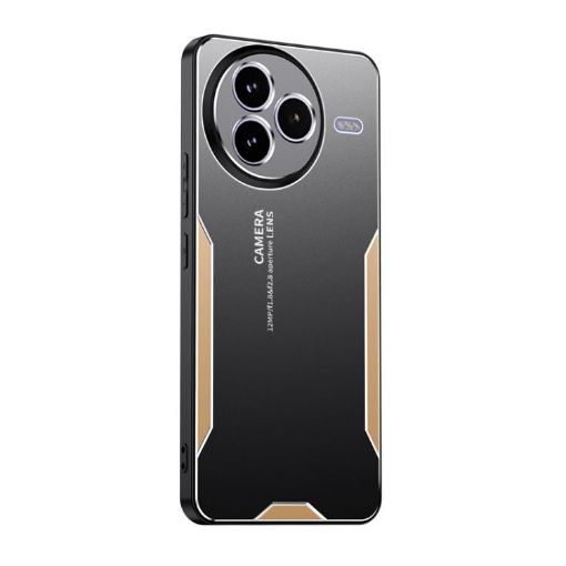 Xiaomi Civi 5 Pro Gold TPU Hybrid Metal Phone Case - Blade Series - 1
