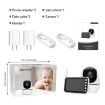 ABM200 4.5" Video Baby Monitor with Two-Way Voice & Temp Display (US Plug) - 9