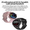 ET470 Smart Watch, 1.39" Color Screen, Bluetooth Call/ECG, Blue Strap - 4