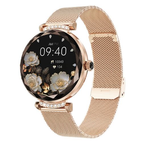 NX7 Pro Smart Watch - 1.19" Color Screen, Heart/BP/Oxygen Monitor (Gold) - 1