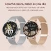 NX7 Pro Smart Watch - 1.19" Color Screen, Heart/BP/Oxygen Monitor (Gold) - 9