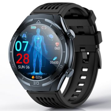 FD02 1.46" Smart Watch with CES Sleep Aid & ECG Detection - Grey - 1