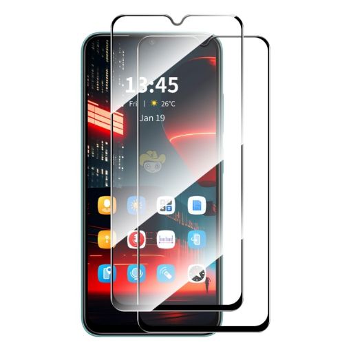 Nokia C21 Plus ENKAY 2pcs Full Glue Tempered Glass Screen Protector - 1