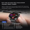 ET485 Smart Watch, 1.43" Color Screen, Steel Strap, Bluetooth Call/ECG, Black - 4