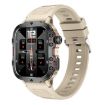 QX11 Smart Watch 1.96" Color Screen Bluetooth Call Silicone Strap Khaki - 1