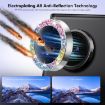 Samsung Galaxy S23 Ultra 5G Rear Lens Glitter Tempered Glass Film Silver - 2