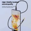 JS-101 USB-C to 3.5mm Audio Cable Braided HiFi Sound AUX Cord 1.2m - 4