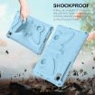 Samsung Galaxy Tab A7 T500 10.4 Butterfly EVA Shockproof Case Light Blue - 3
