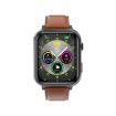 G18 1.83" Smart Watch Leather Strap, Blood Sugar/Uric Acid Support (Brown) - 3