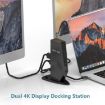 WAVLINK UG69PD5 USB-C Dual 4K Docking Station, US Plug, 60Hz Adapter - 4