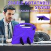 iPad Pro 13 2024 Purple EVA Shockproof Tablet Case with Holder - 3