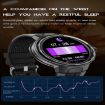 EX103 Smart Watch, 1.55" Color Screen, Bluetooth Call, Heart Rate, Orange - 7