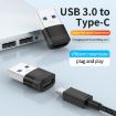 USB3.0 Male to USB-C Female OTG Adapter 5Gbps Gold - 3