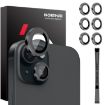 iPhone 15/14 Plus Camera Lens Protector - NORTHJO 3 Set 6pcs Black - 1